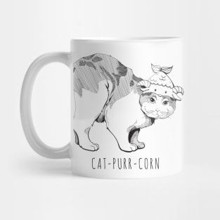 Cat-Purr-Corn Light Mug